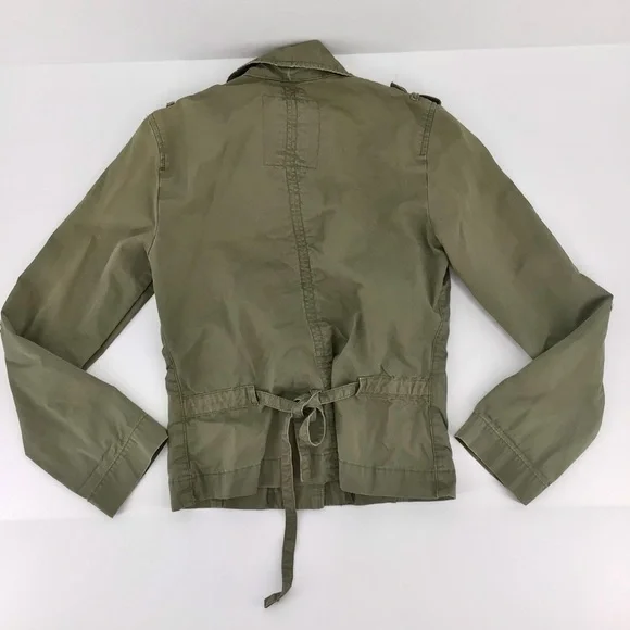 Lucky Brand Olive Green Jacket Utility Standard Issue Military Size XS - Picture 12 of 12